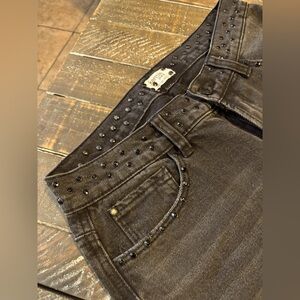 Kensie Black Studded Retro Luxe Stretch Jeans🤩😎